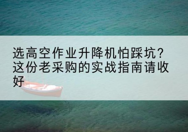 城东高空作业升降机厂家推荐-选高空作业升降机怕踩坑？这份老采购的实战指南请收好